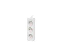 Lanberg Cable de extensión LANTER 1,5 m blanco 3x 230 V cobre macizo