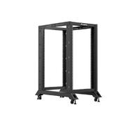 Rack abierto Lanberg OR01-6022-B 22U 19" 600kg acero autoinstalable negro 1000x600x1229mm