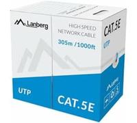 Bobina cat.5e lanberg utp 305m rj45 solid cca awg24 azul