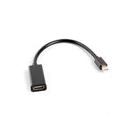 Lanberg Adaptador Mini DisplayPort macho a HDMI hembra - 20 cm - Negro - hasta 1080P
