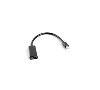 Adaptador lanberg minidisplayport macho - hdmi hembra 20cm negro