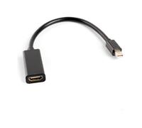 Lanberg Adaptador Mini DisplayPort macho a HDMI hembra - 20 cm - Negro - hasta 1080P