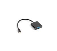 Lanberg - AD-0006-BK adaptador de cable de vídeo 0,2 m VGA (D-Sub) Mini DisplayPort Negro