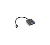 Lanberg AD-0006-BK Adaptador Mini DisplayPort a VGA Negro - - - Lanberg