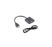 ADAPTADOR LANBERG HDMI MACHO/VGA HEMBRA+MINIJACK 3.5MM HEMBRA 20CM