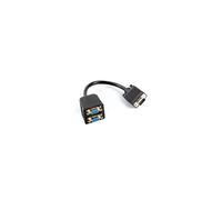 Lanberg AD 0020 BK Adaptador Divisor VGA (15 Pines) Macho a 2 x VGA Hembra de 15 Pines con Cable, 20 cm