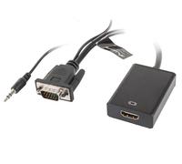 Lanberg Adapter VGA(M) + Audio -> HDMI(Ż)