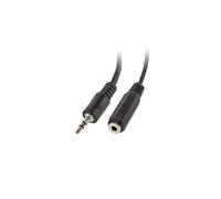 Lanberg - AD-0024-BK cable de audio 0,1 m 3,5mm 2 x 3,5mm Negro