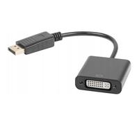 lanberg AD de 0007 de BK DisplayPort 1.1 a (19pol) a Conector DVI-D (24 + 1pol) Hembra Dual Link Adaptador con Cable, 10 cm Negro