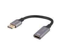 Adaptador Lanberg AD-DP-HD-04 0,2m DisplayPort a HDMI Macho-Hembra