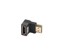 Lanberg Adaptador HDMI S5629447 8K macho a hembra ángulo abajo aluminio plata