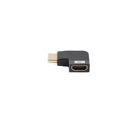ADAPTADOR 8K LANBERG HDMI(M) A HDMI(H) ANGULO IZQUIERDA ALUMINIO PLATA