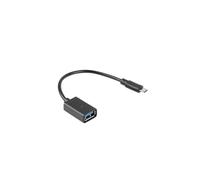 Lanberg - AD-OTG-UM-01 cable USB USB 2.0 0,15 m Micro-USB A USB A Negro