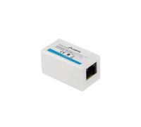 Lanberg Adaptador RJ45 Cat5e UTP hembra a hembra Blanco