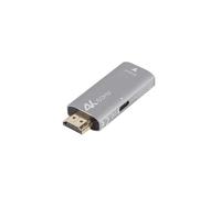 Lanberg Adaptador HDMI a DisplayPort AD-HD-DP-01 4K HDMI macho / DisplayPort hembra Plata