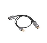 Lanberg Adaptador AD-HD-DP-02 HDMI macho a DisplayPort hembra 4K 20 cm Plata