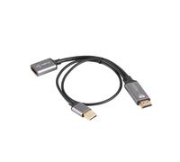 Lanberg Adaptador AD-HD-DP-02 HDMI macho a DisplayPort hembra 4K 20 cm Plata