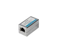 Lanberg Adaptador RJ45 hembra a hembra AD-RJ45-RJ45-OS6 Cat.6 FTP Plata