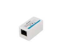 Lanberg Adaptador AD-RJ45-RJ45-OU6 CAT6 UTP RJ45 hembra/hembra Blanco