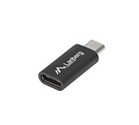 Lanberg Adaptador AD-UC-UM-01 USB 2.0 USB Tipo-C hembra a Micro-USB B macho Negro