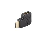 Lanberg Adaptador HDMI S5629446 4K macho a hembra ángulo derecho Negro