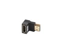 Lanberg Adaptador HDMI S5629447 8K macho a hembra ángulo abajo aluminio plata
