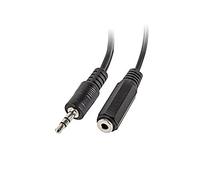 Lanberg Adaptador Jack Estereo 3.5 Macho A 2X Jack 3.5MM Hembra AD-0024-BK,Cable 10CM
