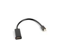 Adaptador lanberg minidisplayport macho - hdmi hembra 20cm negro