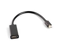Lanberg Adaptador Mini DisplayPort macho a HDMI hembra - 20 cm - Negro - hasta 1080P