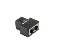 Lanberg Adaptador de red ADS-RJ45-2RJ45-OS 1xRJ45 a 2xRJ45 hembra apantallado Negro