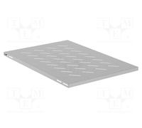 Bandeja 1U Lanberg AK-1018-S 19" 480x675mm 120kg Acero Gris RAL7035 4 Puntos Rack