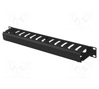 Canaleta ranurada Lanberg AK-1704-B para rack 19" 1U metal negro 482,5x70x44,5mm
