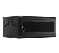 armario lanberg mural rack 19ãâ¬â 4u 600x450 puerta perforada flat pack negro