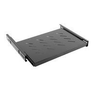 Lanberg Bandeja Deslizante AK-1006-B para Armario Rack DE 19'/48.26CM 1U 465X350MM hasta 18KG DE Carga Negro