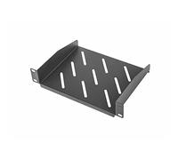 Cajón metálico Lanberg AK-1012-B para rack 1U 10", 254x180mm, carga 20kg, negro