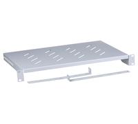 Bandeja fija metálica Lanberg AK-1004-S para rack 1U, 25kg, 483x300mm gris