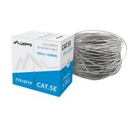 Lanberg Bobina Cable de Red RJ45 Cat.5E SFTP Rígido CU 305m Gris
