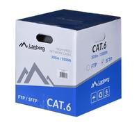 Lanberg Bobina Cat.6 SFTP 305M Solid CU CPR + FLUKE Passed Gris