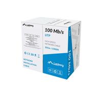 Lanberg Bobina de cable de red Cat.5e UTP RJ45 100MB/s Sólido CCA AWG24 305 m Gris