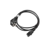 Lanberg - CA-C13C-11CC-0018-BK cable de transmisión Negro 1,8 m C13 acoplador CEE7/7