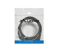 Lanberg Cable de alimentación CA-C13C-11CC-0050-BK C13 acoplador CEE7/7 5 m Negro