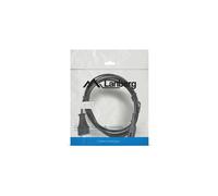 Lanberg - CA-C7CA-10CC-0018-BK cable de transmisión Negro 1,8 m C7 acoplador CEE7/16