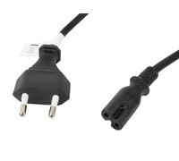 LANBERG Cable DE ALIMENTACION CA-C7CA-11CC-0018-BK Conectores CEE 7/16 / IEC320 C7 1.8 Metros