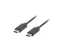 Lanberg Cable USB Tipo C a USB Tipo C CA-CMCM-10CU-0010-BK USB 2.0 1 m Negro