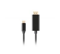 CABLE USB-C A DISPLAYPORT LANBERG MACHO/MACHO 1.0M 4K 60HZ NEGRO
