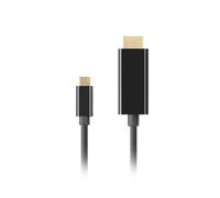 LANBERG Male/Male USB-C to HDMI Cable 4K 60HZ 1M Black