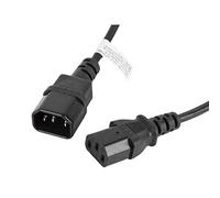 LANBERG CA de c13e de 10cc de 0018 de BK IEC 320 C13 Hembra a Hembra IEC 320 C14 Red Cable alargador, 1,8 m, Color Negro