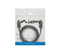 Lanberg ca-dpdp-10cc-0018-bk cable displayport 1,8 m negro