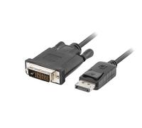Lanberg ca-dpdv-10cu-0018-bk adaptador de cable de vídeo 1,8 m displa