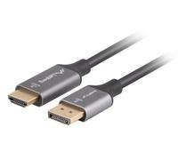 Lanberg ca-dphd-20cu-0018-bk adaptador de cable de vídeo 1,8 m displa